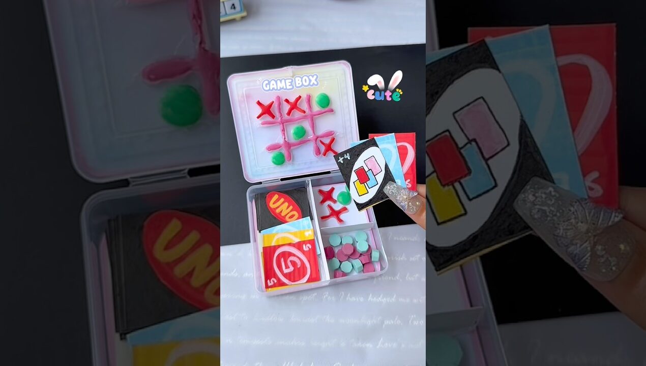 DIY mini Game Box  #tonniartandcraft #diy #craft #shorts #art #love
