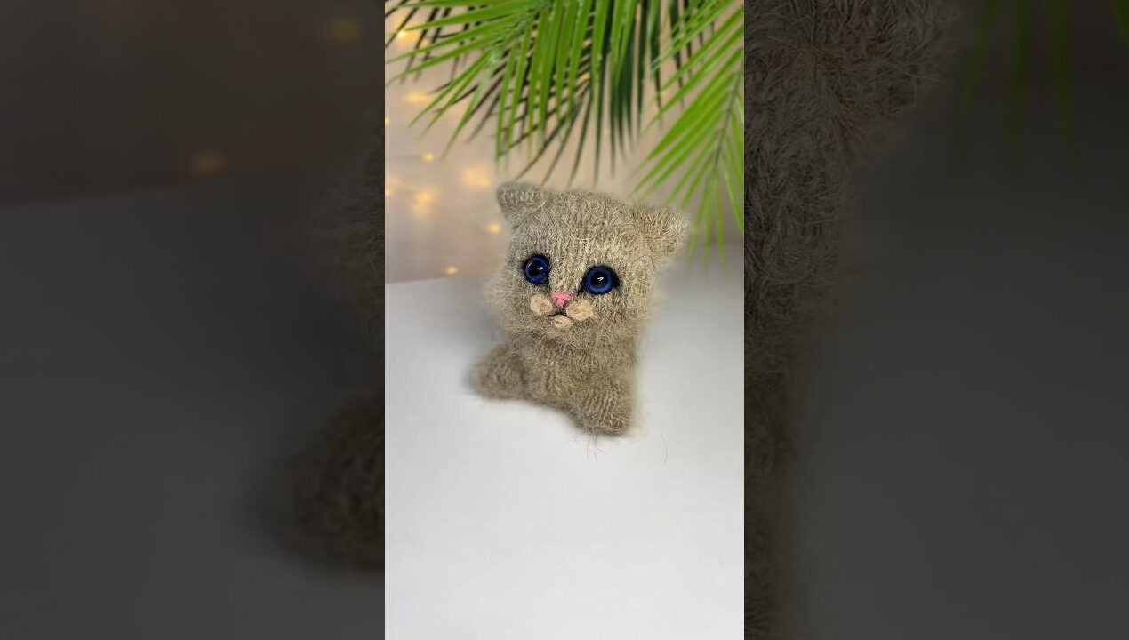 🐱💖Baby Kitten With Blue Eyes 🥺💙#diy #cat #babyanimals #easycrafts #pets