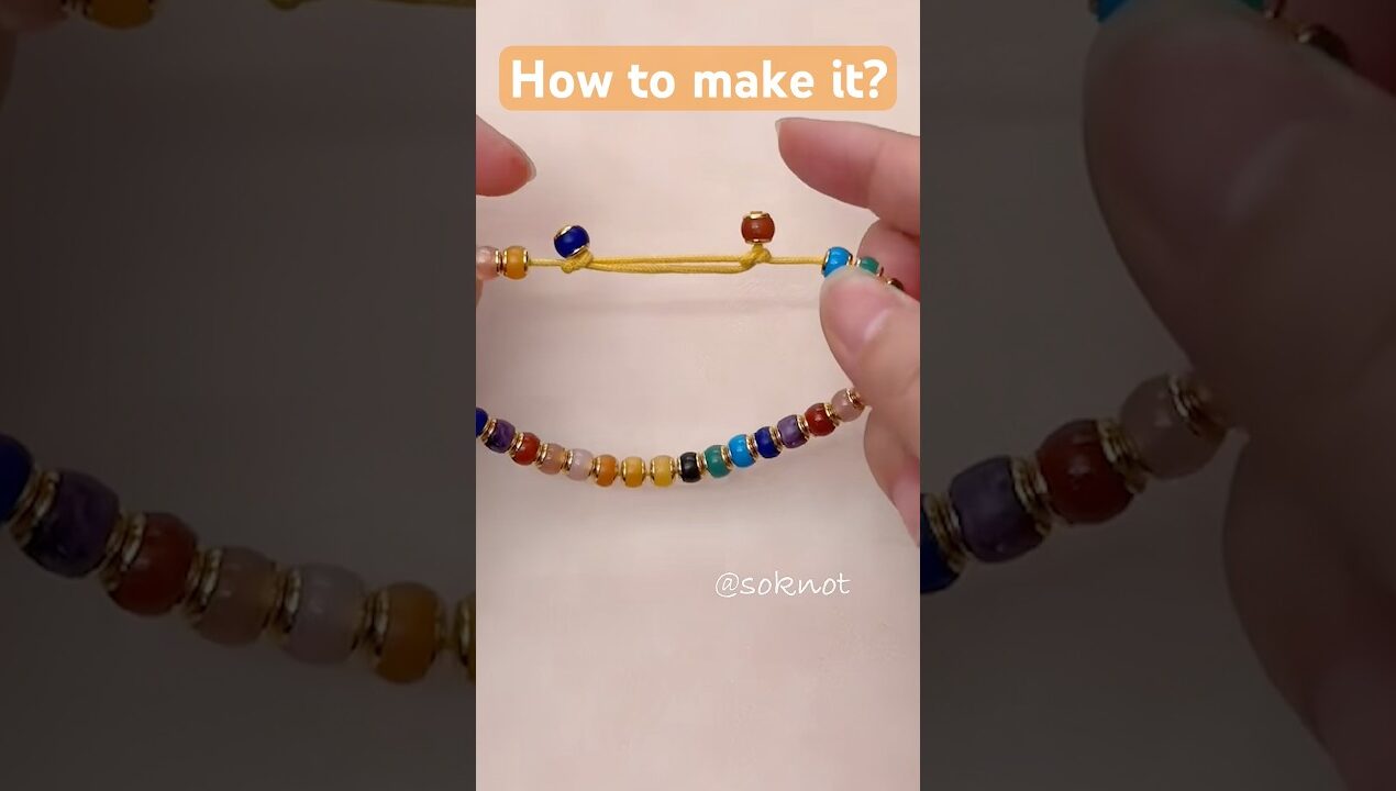 How to finish a bracelet?#shorts #shortsfeed #diy #craft #diycrafts #handmade #howto #knot