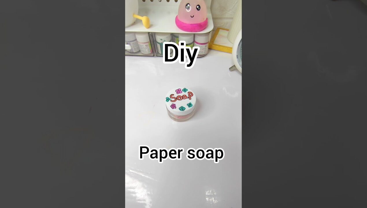 Market jaisa paper soap ghar pe 😱 Diy paper soap #diy #craft #viralvideo #shorts #trend #fyp #art