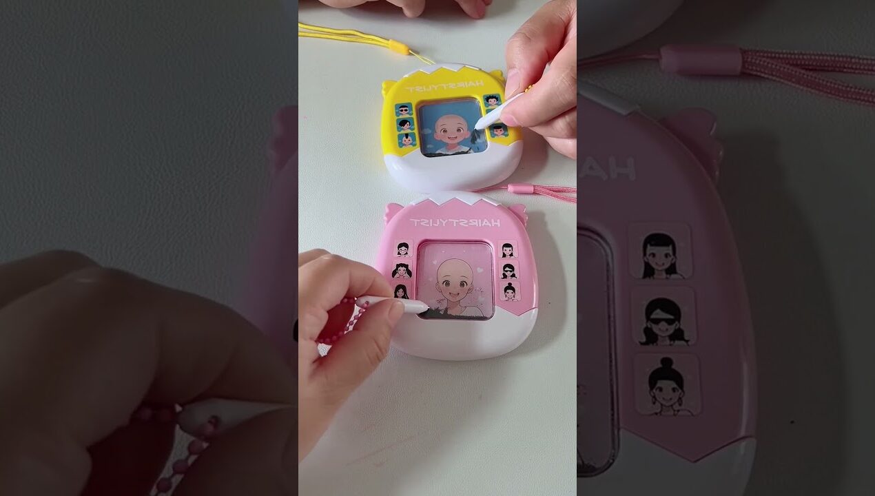 Magnetic Hairstyle Board😱Magic Hair Drawing! #trending #viral #diy #craft #art #toys #ytshorts #kids