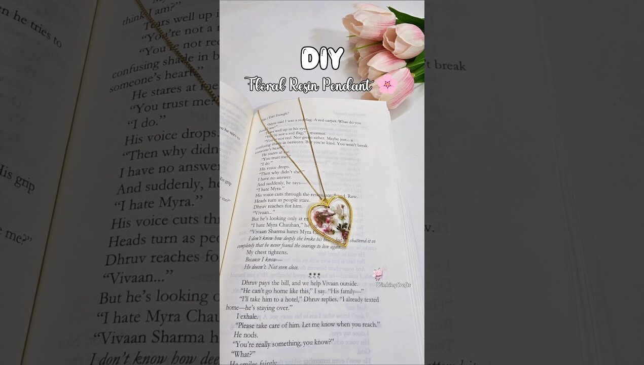 DIY Floral Resin Pendant Jewelry #shorts #diy #viral #trending #youtubeshorts #handmade #jewelry