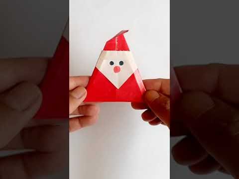 Origami Santa Claus | Christmas Decorations | Santa Clause for Christmas #shorts #ytshorts