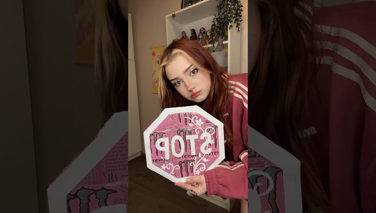 DIY monster cans Stop sign 🛑 DIY room decor