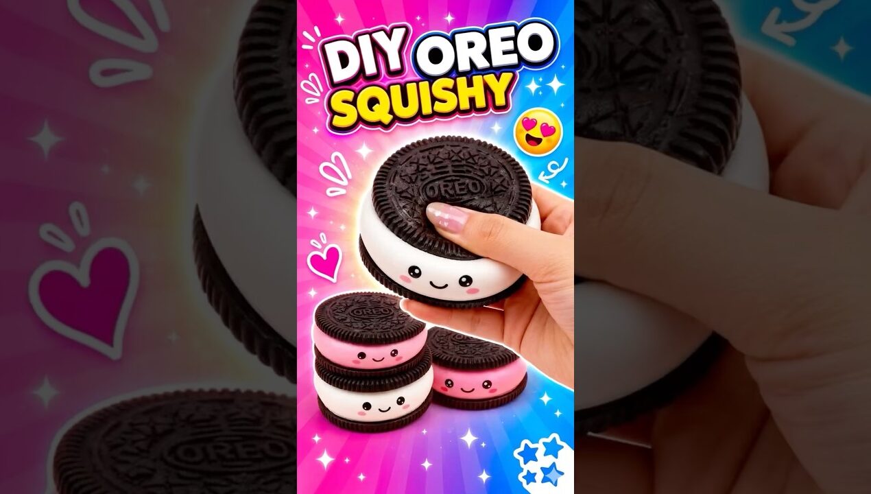 (Tutorial) DIY Viral Oreo Squishy #diy #shorts #craft #craftztalent #diyideas