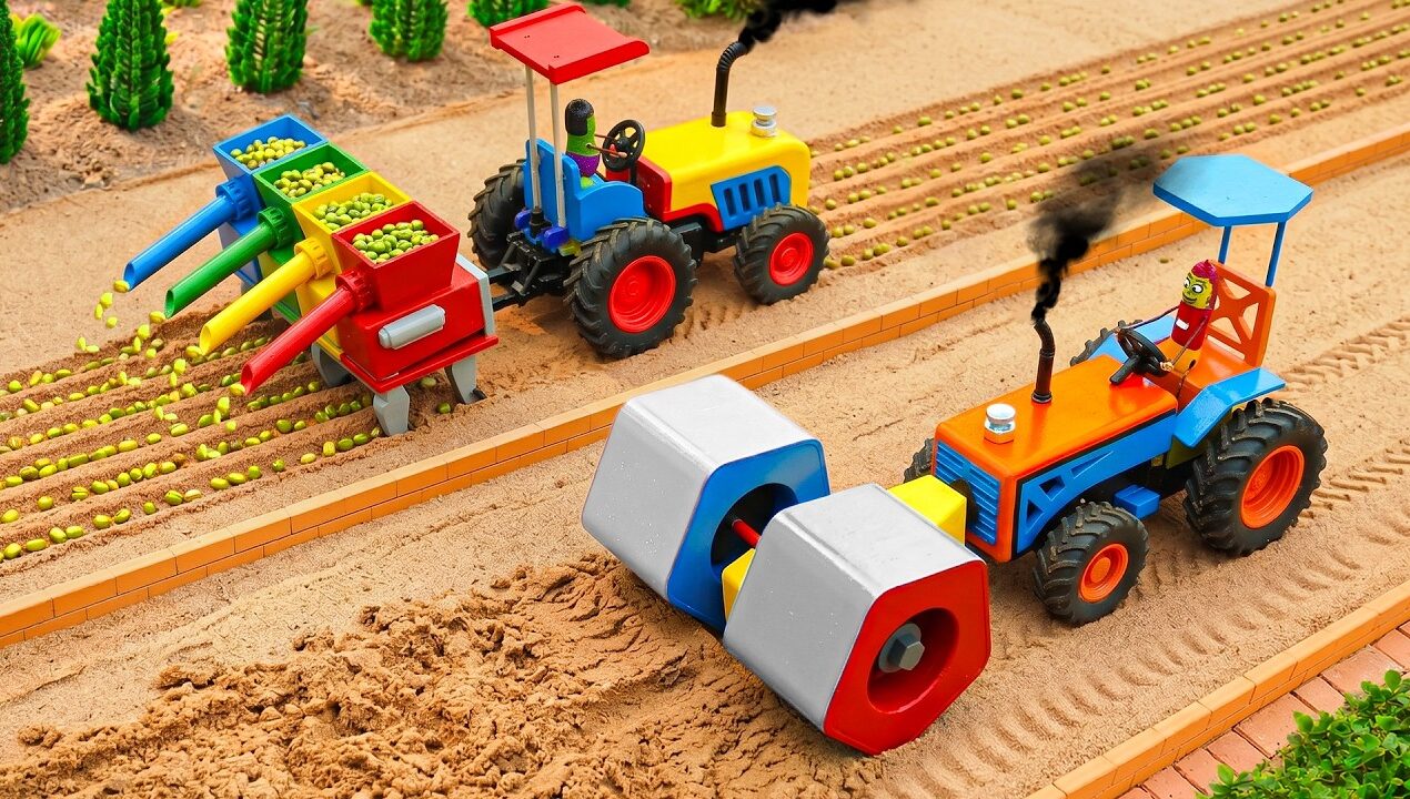 DIY Mini Tractor Land Roller 🌱 Smooth Farm Seeding | HP Mini