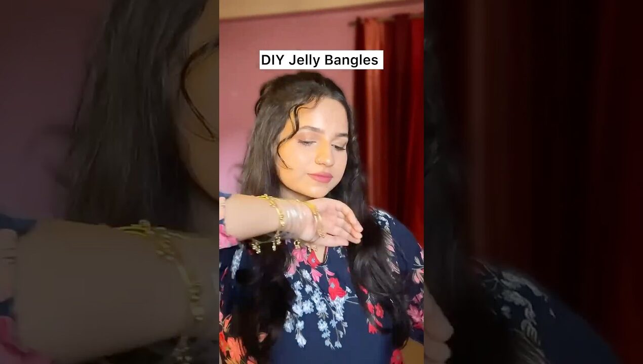DIY Viral Jelly Bangles using plastic bottle #bangleshaul #craft #bangles #diy #trending #shortvideo