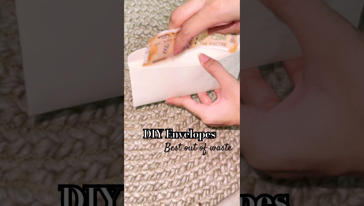 DIY envelopes 🤌🏼✨best out of waste 🫠#trending#viral  #shorts #best #diy