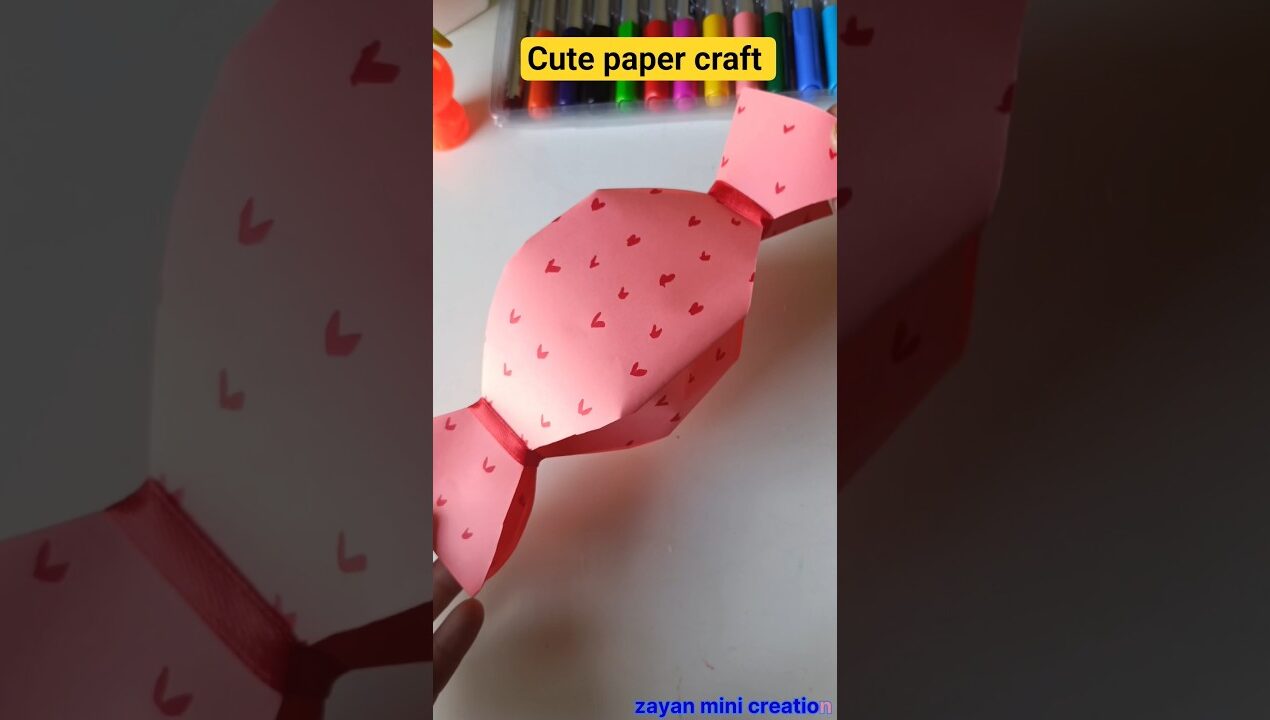 Cute Paper Gift Box Making ✨ Easy DIY Gift Idea#ytshorts #diy #craft#shorts#support #trending #viral