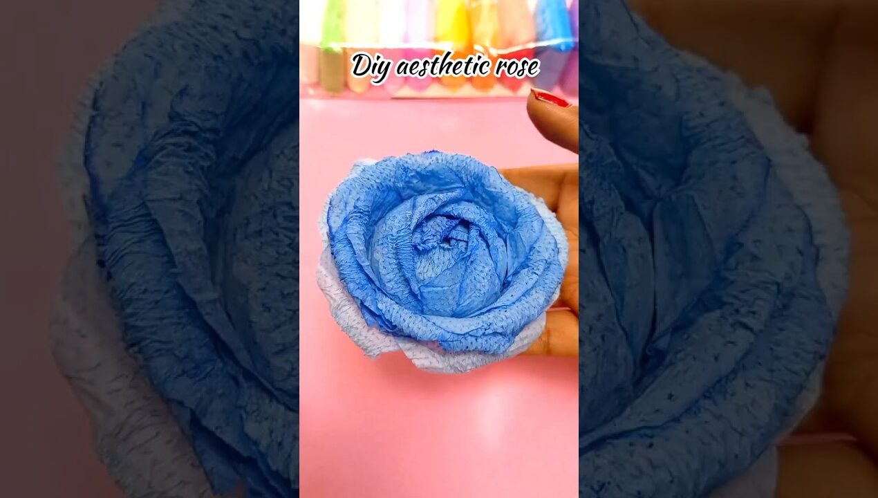 Diy how to make paper flower 🌹Easy tissueCraft #shorts #diy#craft #shorts #handmade#trending #viral