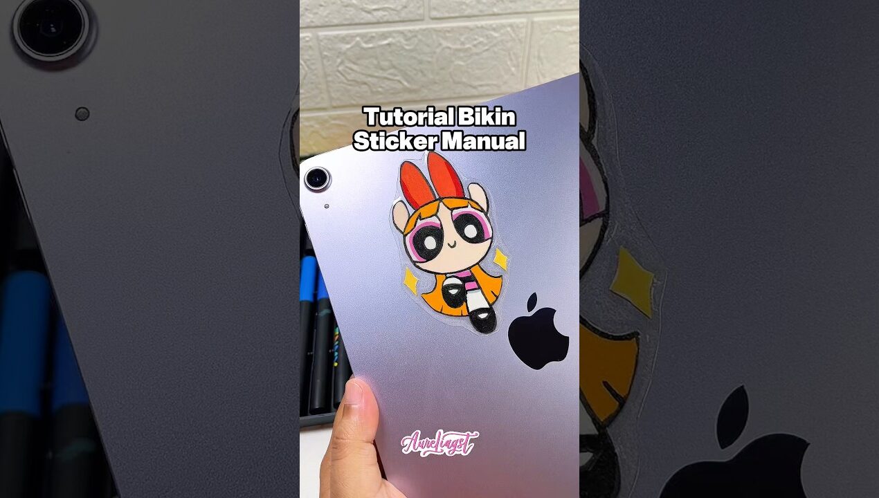 Tutorial Bikin Gambar Jadi Stiker #drawing #tutorial #menggambar #diy #acrylicmarkers #arttutorial