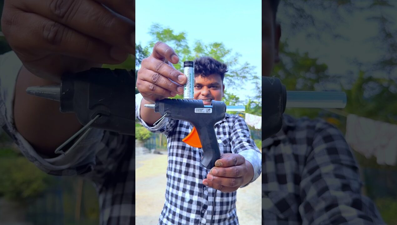 Making Homemade 12V DC Glue Gun ⚡🛠️#shots #project #experiment #diy #sujanexperiment