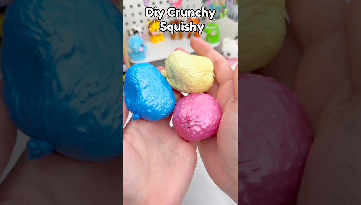 🫧DIY Crunchy Squishy✨!? #papercraft #cutecrafts #diycrafts #diy #crafts