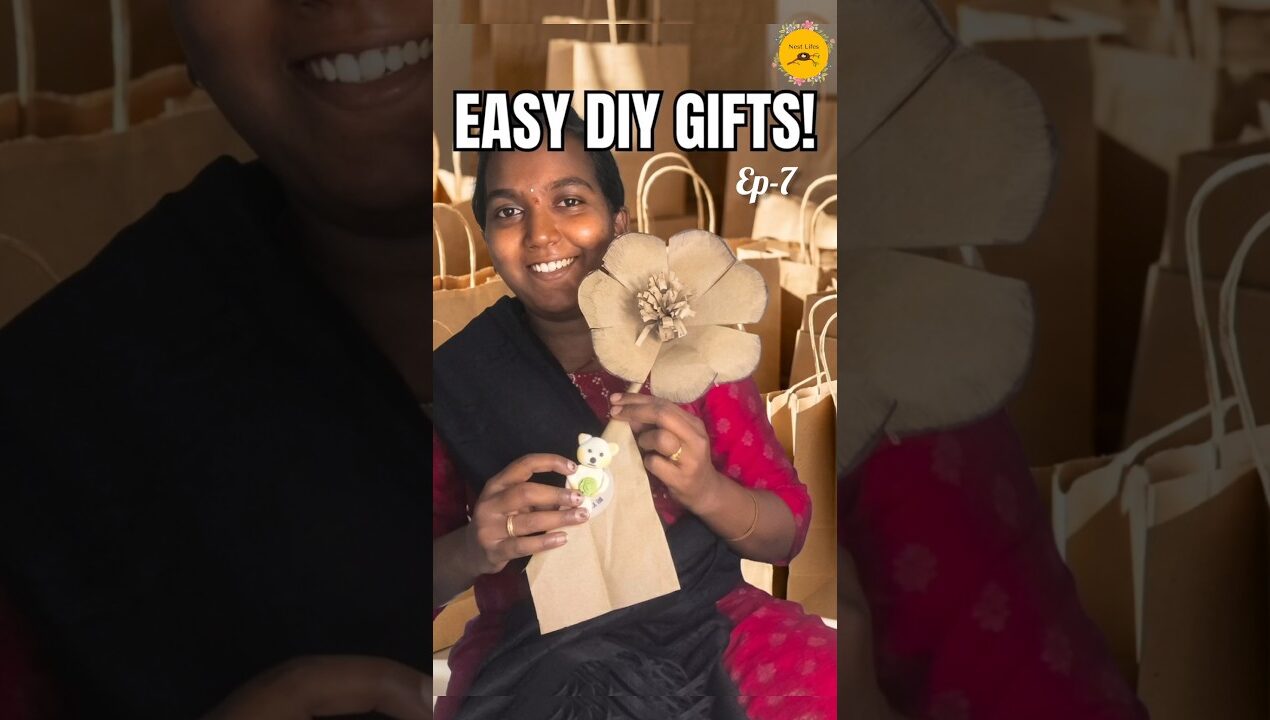Diy-7 series Paper bag తో reuse చేసి flower 🌺 చేశాను మీకోసం#shortsindia #craft#diy#art #reuse#flower