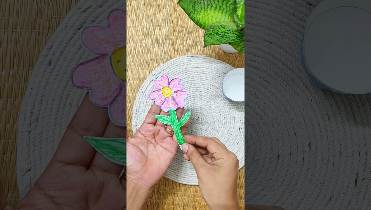 இத விட Easy ஆன Idea இல்ல 😍 | DIY Cute Desk Decor from Paper ❤️ | #diy #shorts #craft #trending
