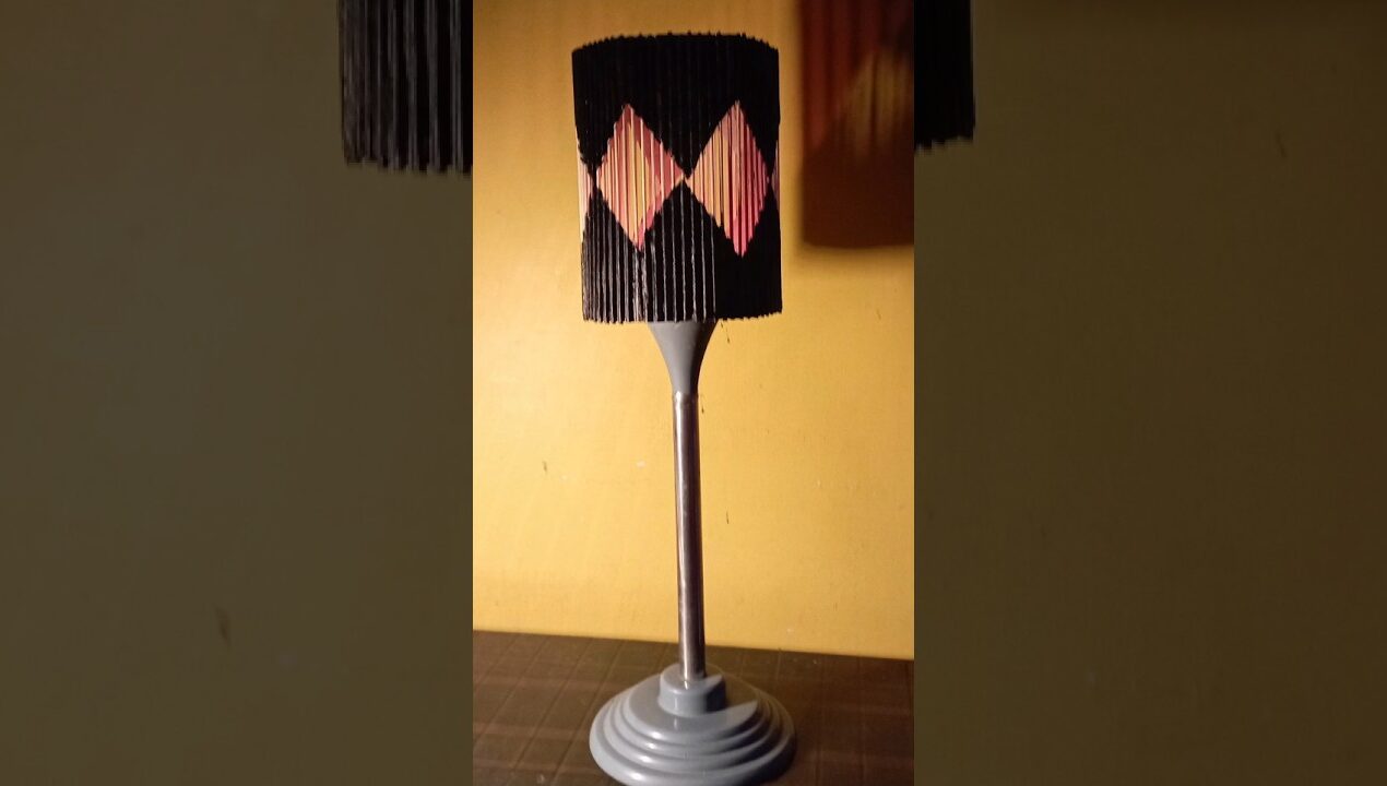 DIY aesthetic lamp ✨🏮 by cardboard #easy #artandcraft #creative #diy #ideas #handmade #loop #cute