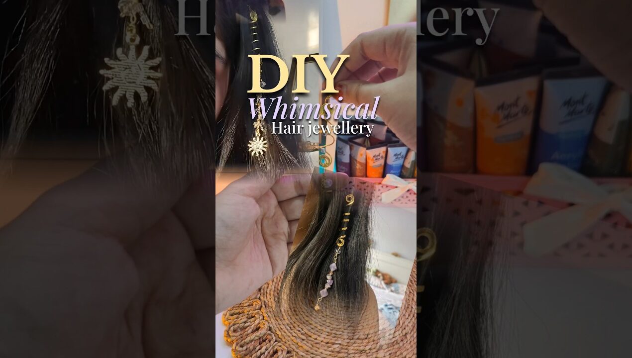 😍Diy Hair Jewellery🌙✨ |#shorts #diy #handmade #viral #trending