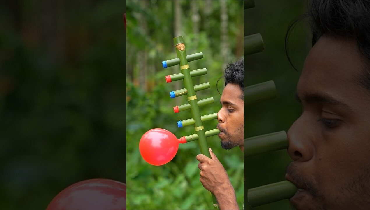 Creative Bamboo art with  six Colourfull Balloone toys #Diy #Craft #Toys #Idea