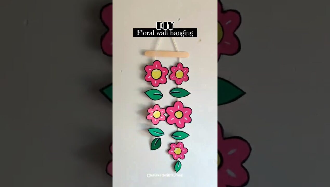 DIY wall hanging idea || Easy cardboard crafts #viralvideo #diy #homedecor #reuse #walldecor