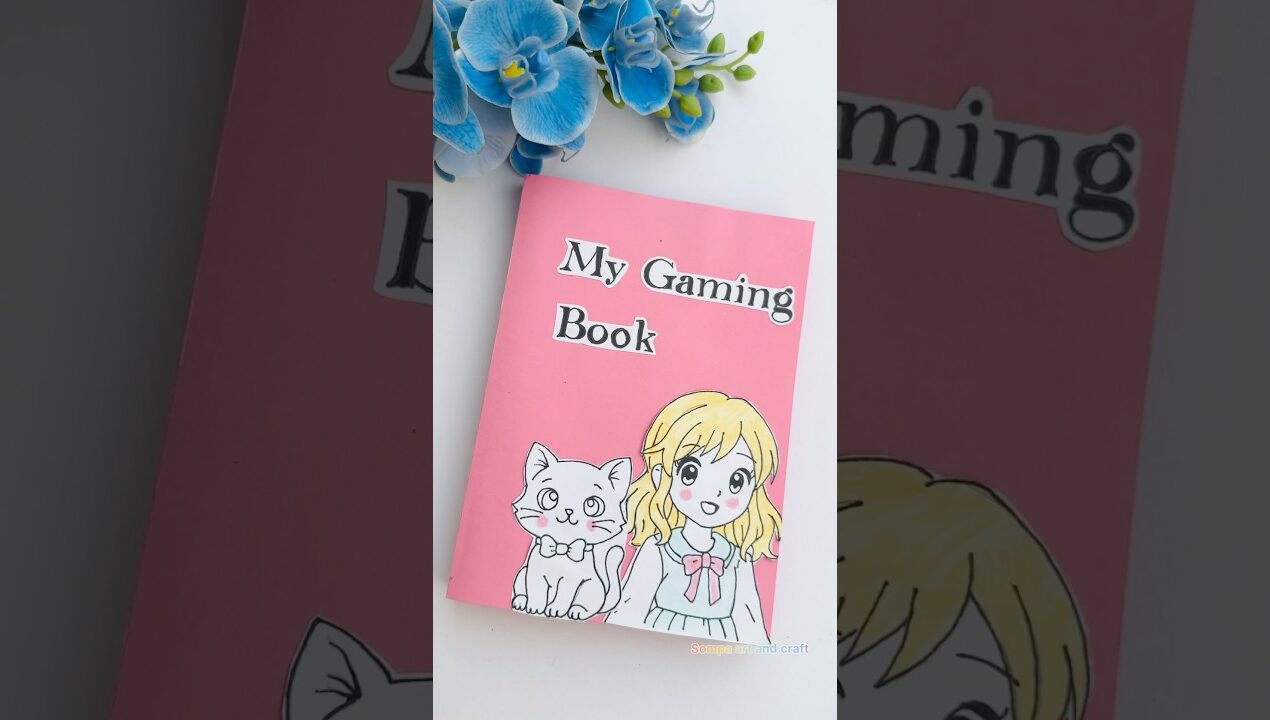 DIY My Gaming Book 😱 wow / How to make gaming book at home #youtubeshorts #shorts #gamebook