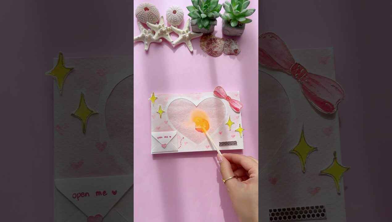 How to Make a Magic Burning Card ❤️‍🔥 Surprise Gift Idea