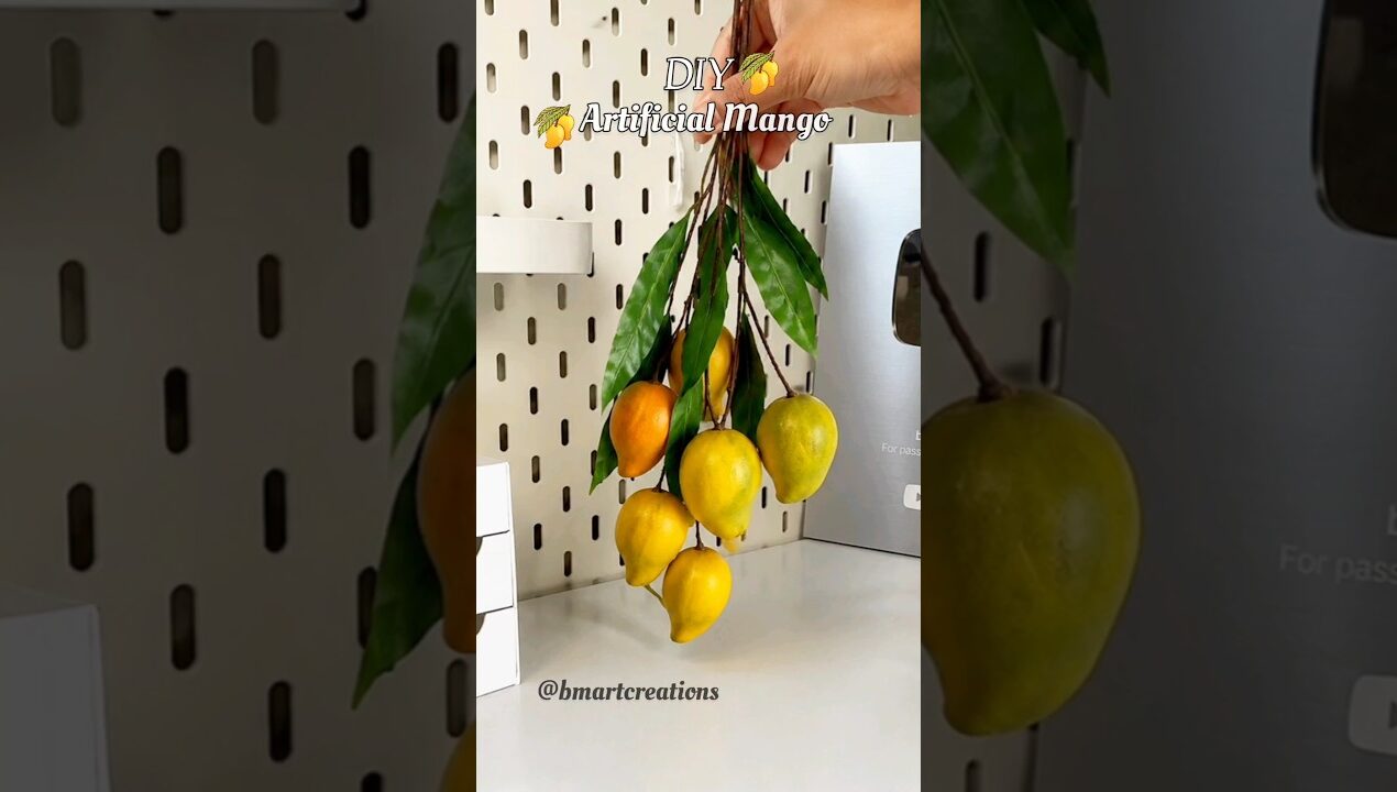 DIY Artificial Mango 🥭 #shorts #viral #viralshort #reuse #diy #handmade #crafting #trending