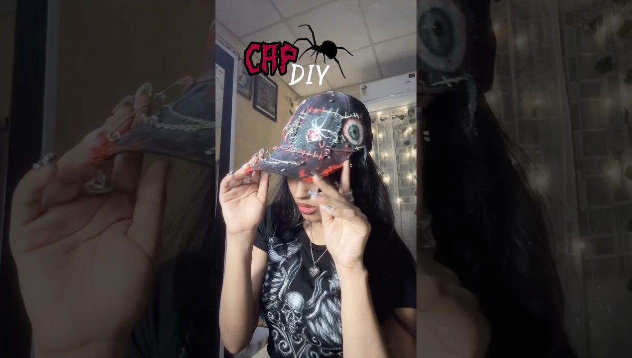 idk what i should name this cap ! #diy #art #viral #foryou