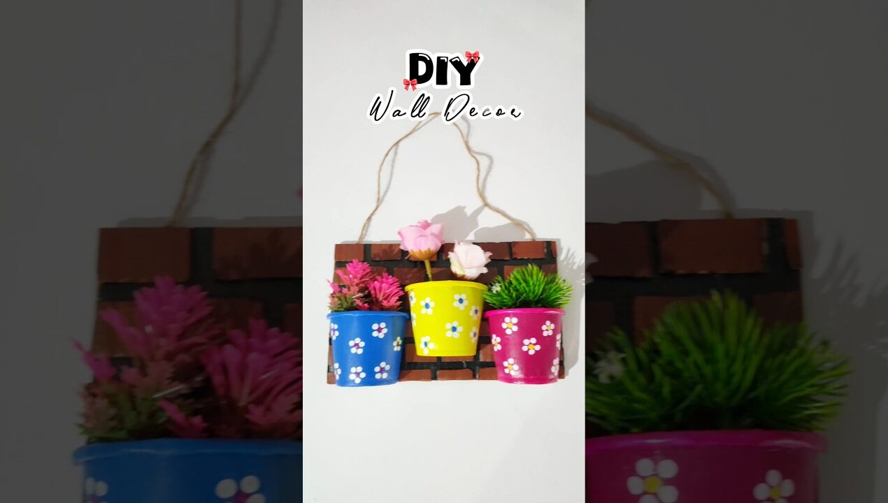 𝗗𝗜𝗬 𝗪𝗮𝗹𝗹 𝗗𝗲𝗰𝗼𝗿🌹#diy#art #craft #walldecor#wallhanging#shortsfeed #ytshorts#shorts#viralshorts#decor