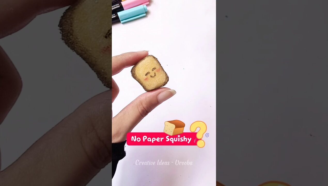Satisfying *NO PAPER* Squishy DIY #shorts Creative Ideas Urooba /DIY paper crafts