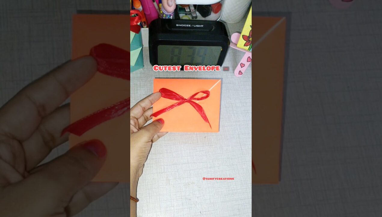 Cutest Envelope📨|Amazing Paper Craft Idea💗|#diy #art #craft #shortsfeed #yt #viral #paper