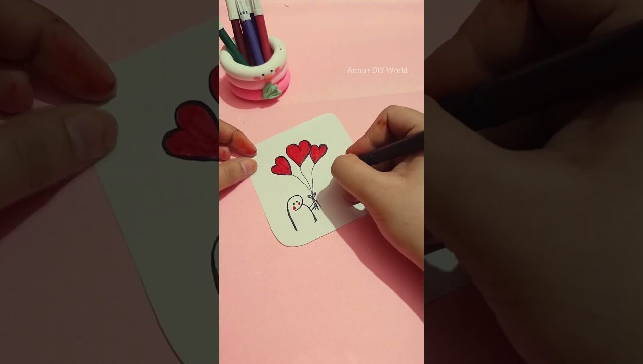 Handmade card for your loved ones | easy gift card ideas #diy #craft #handmade #giftideas #couple