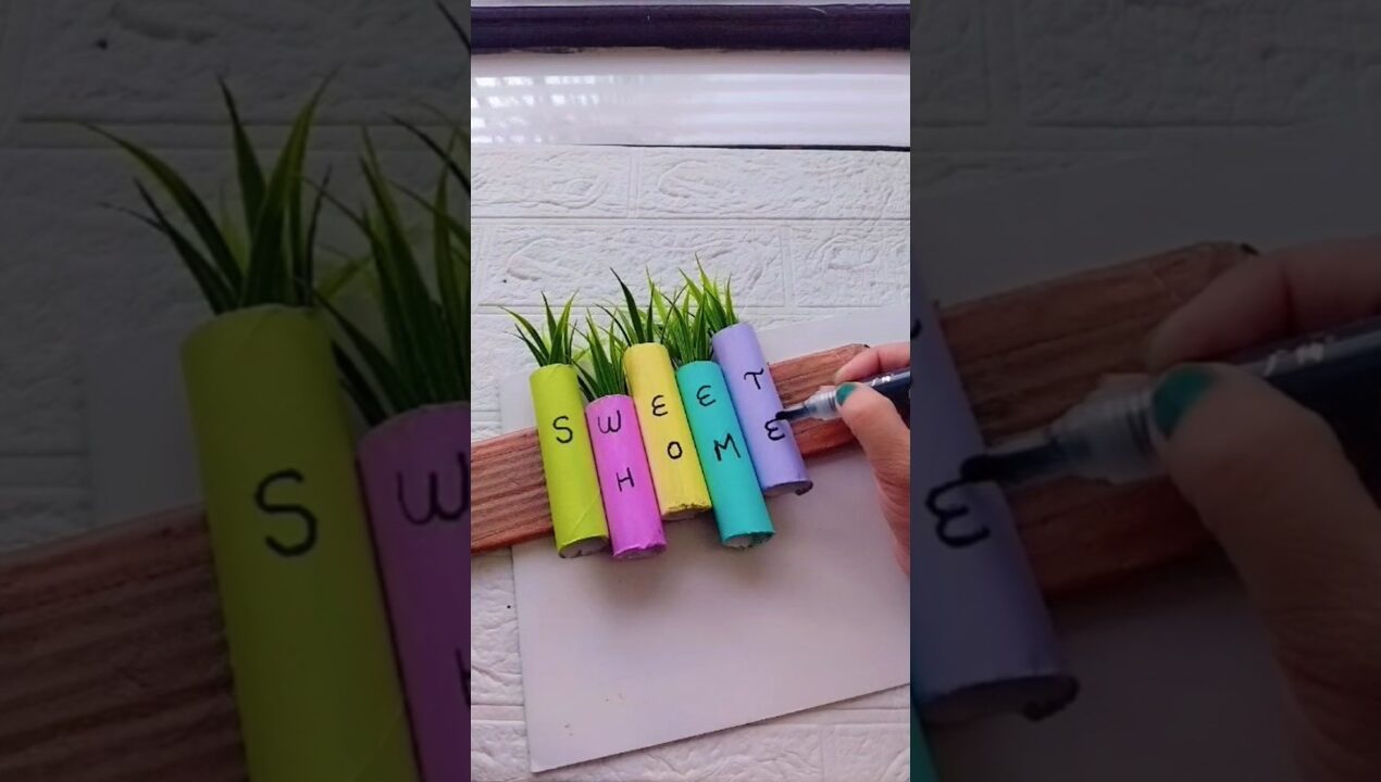 aesthetic wall decor#ytshorts #diy #craft #shortsfeed #viral #homedecor #handmade #shorts
