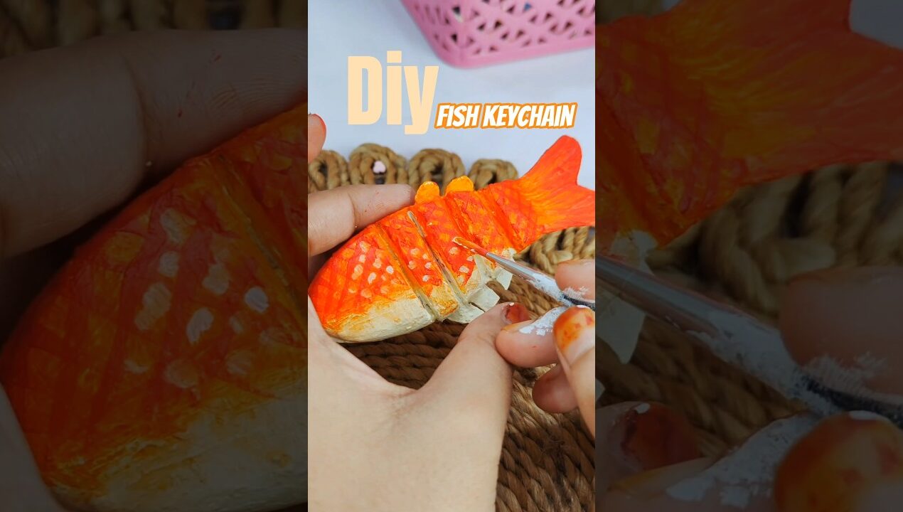 *VIRAL* Fish Keychain🐟🧡 | Diy  |#shorts #diy #viral #trending #craft #art #artideas #youtubeshorts