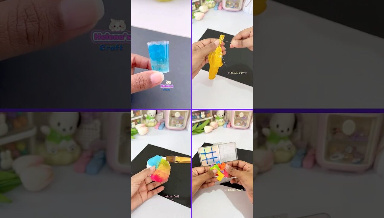 4 Creative Craft Ideas 🤩 #diy #shorts #craft #helenascraft #diyideas