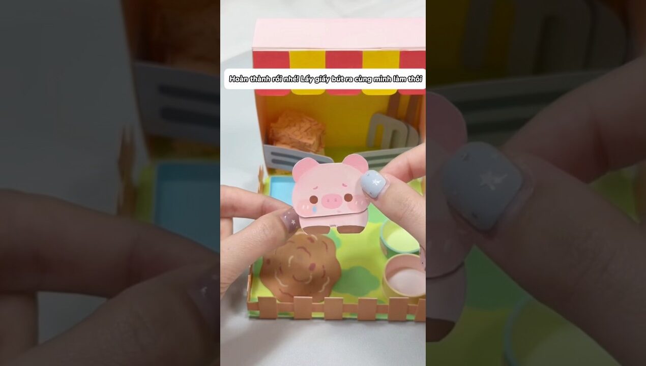 Cách làm đồ chơi mini bằng giấy siêu dễ thương #diy #minidiy #lamdohandmade #handmade