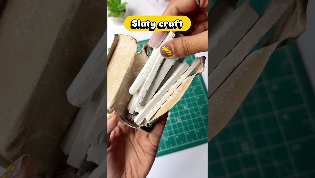 Slate pencil craft 😱 Miniature table 💝 #shorts #shortsviral #diy