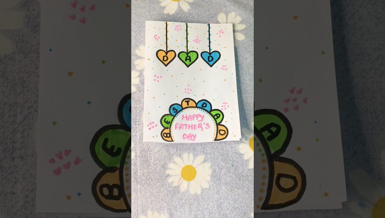 💐✨easy card for father's day🌸#youtubeshorts #cards #fathersday #cardmaking #trending #shorts #crazy