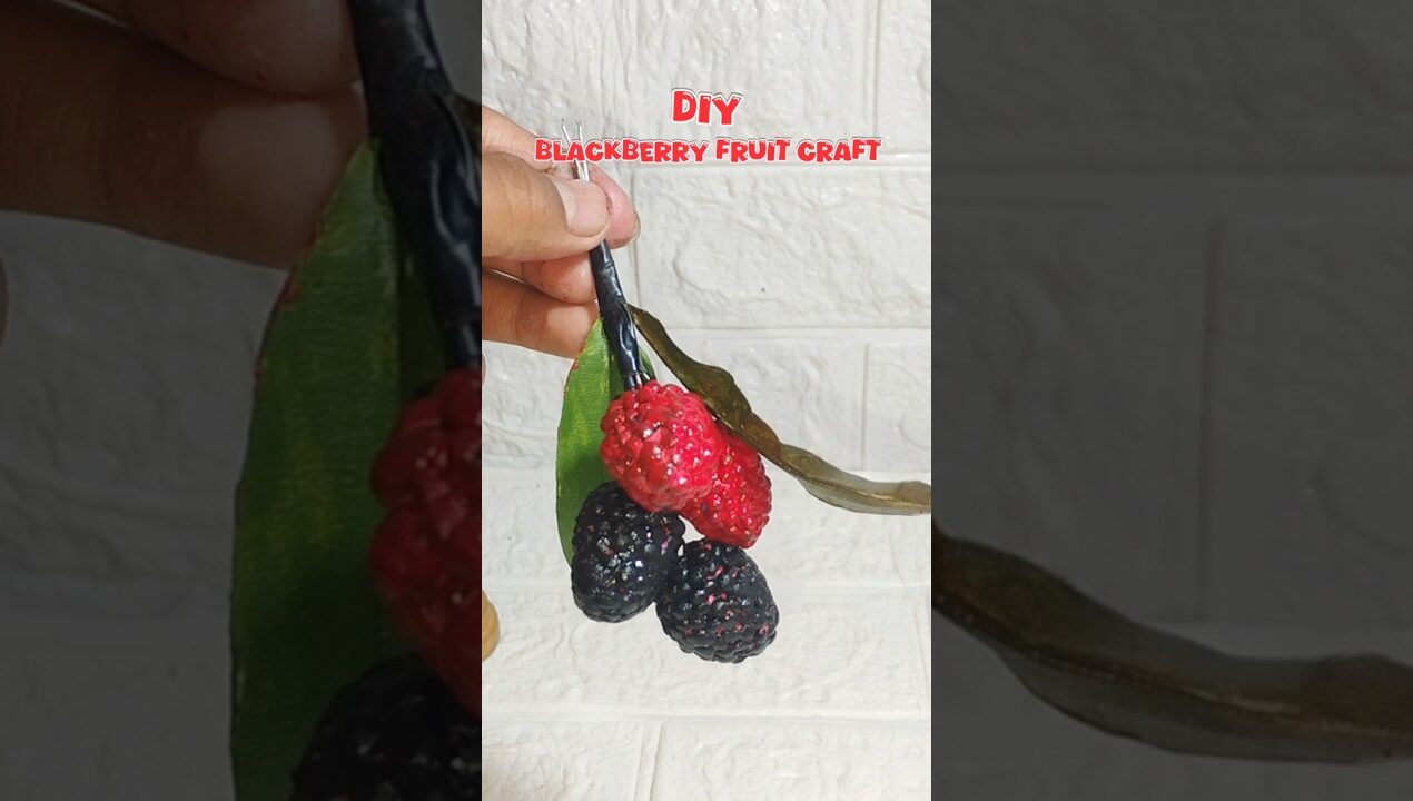 #diy #blackberry #clay #craft #ideas #fruit #diy #tooth #fruit #craft #youtubeshorts #trendingshorts