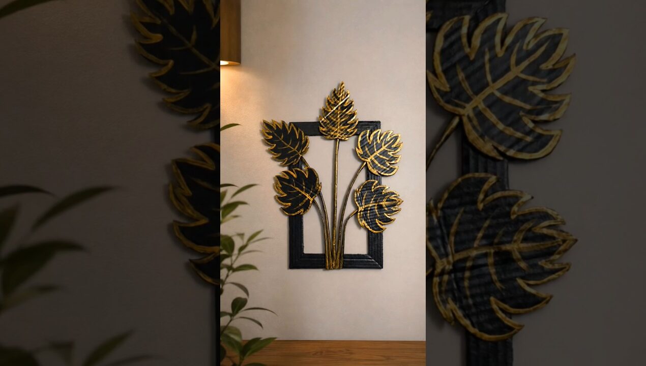 DIY Wall Decor using paper #diy #reel #craft #aesthetic#viral #shortvideo #youtubeshorts
