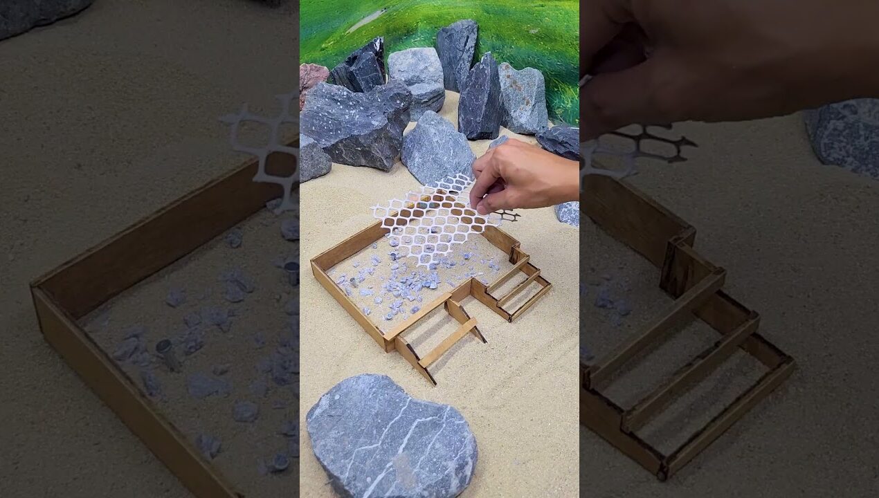 Crazy Double Ladder Mini House Part 1😲 #satisfying #diy #miniature