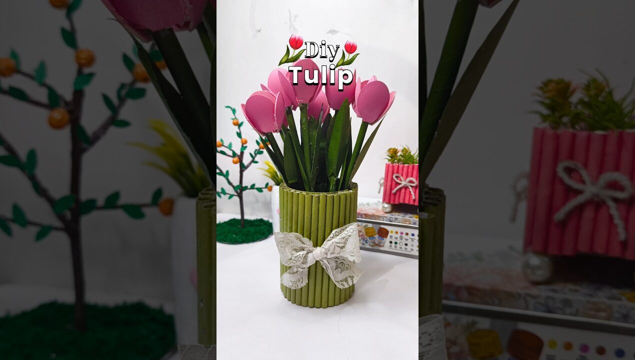 Diy tulip 🌷#shorts #shortvideo