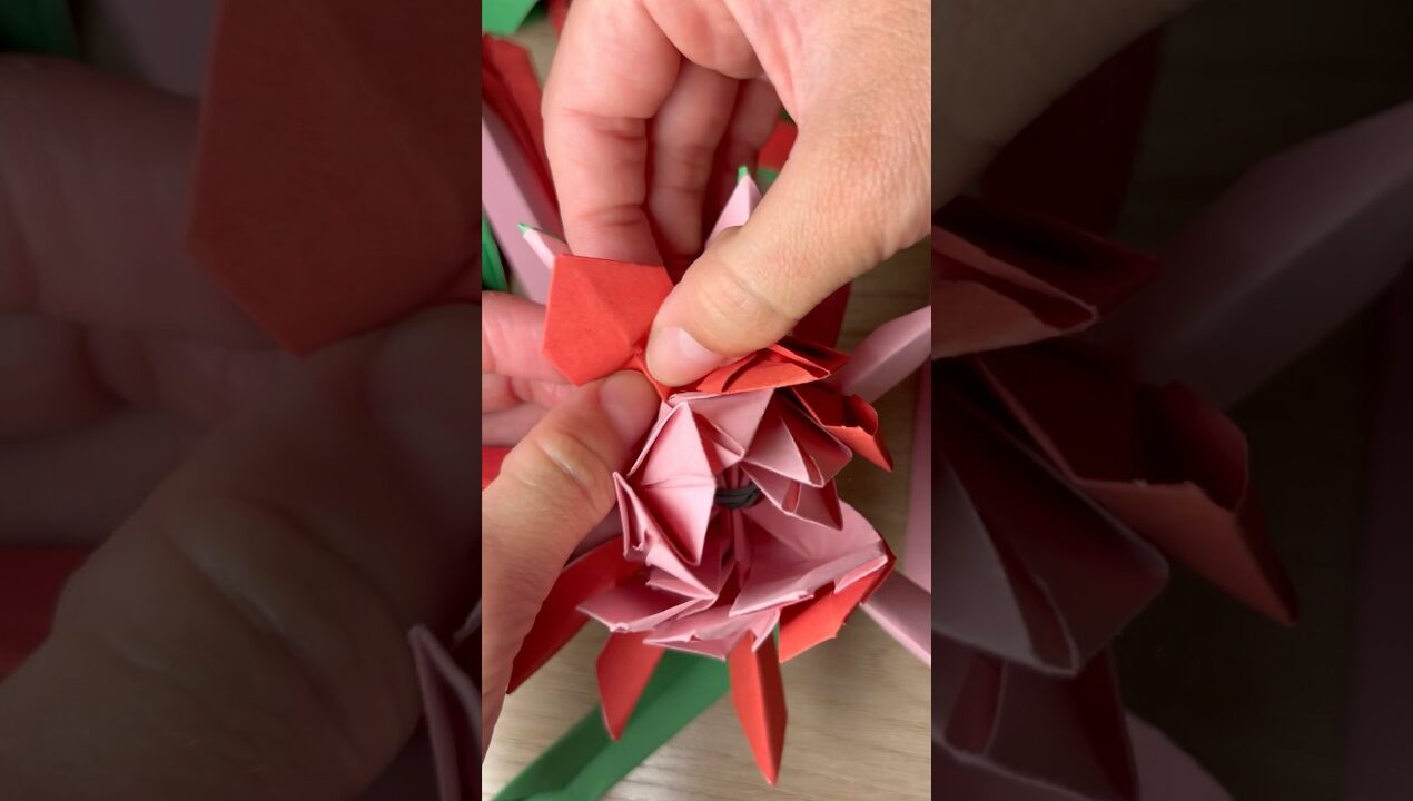 Try it – it's easy to recreate🪷#origami #asmr#papercraft #diy #ideas