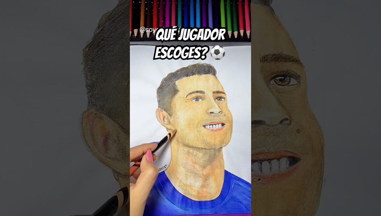 ¿Que FUTBOLISTA eliges DIBUJAR? ⚽️✏️ #drawing #diy #art #viral