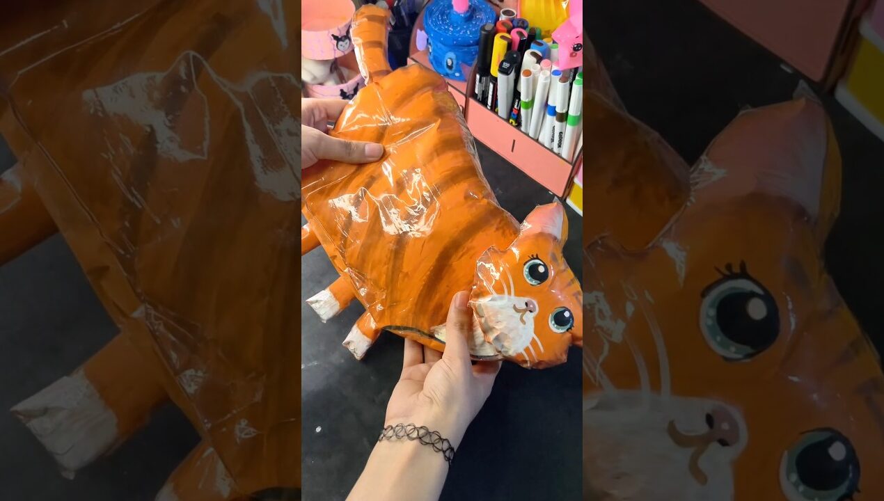 Kağıtta kedi yastık yaptım 🥹 #kendinyap #diy #craftideas #craft