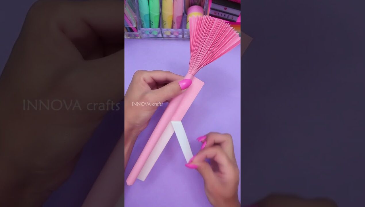 DIY Paper fan #shorts #youtubeshorts #diy #art #papercraft #craft #sanrio