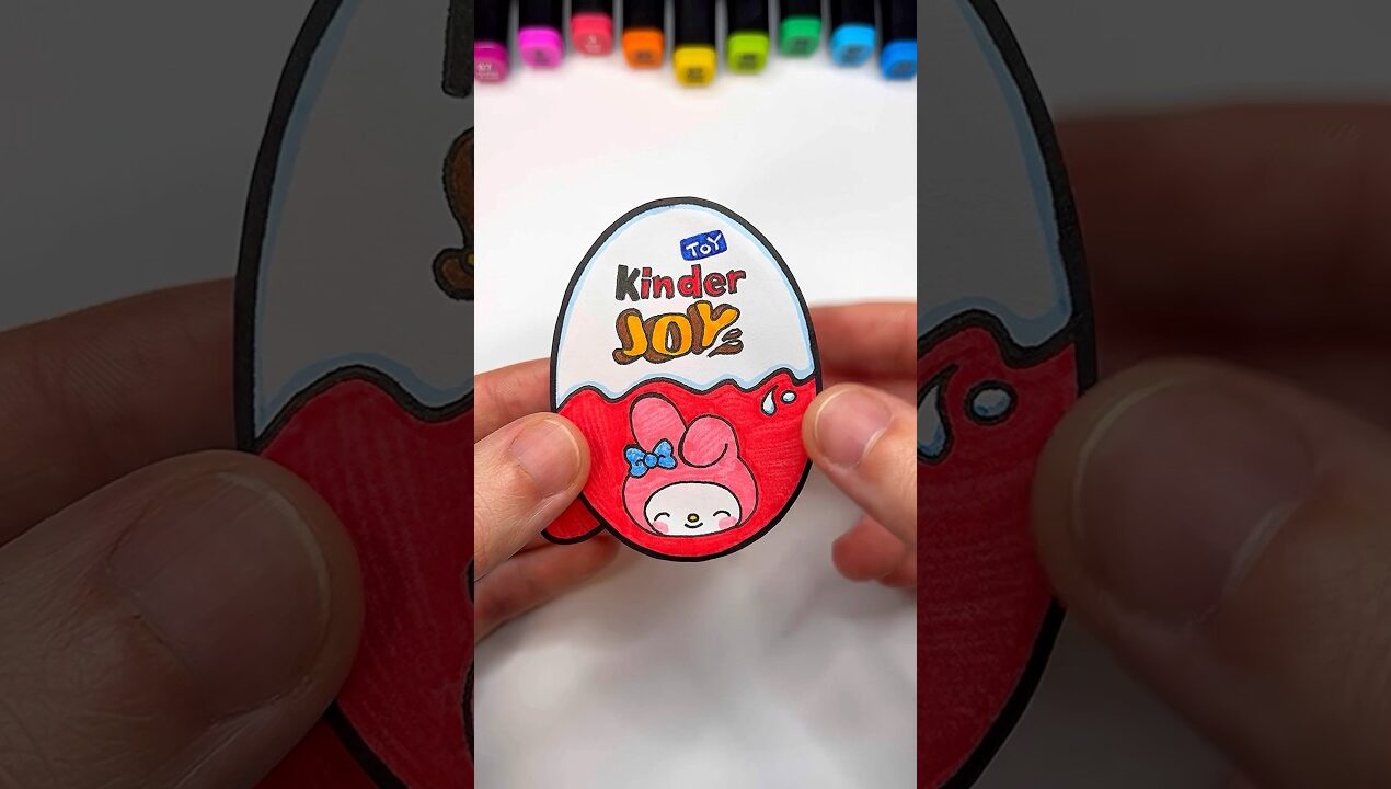 DIY My Melody Kinder Joy with Paper | Paper Craft Ideas #shorts #papercraft