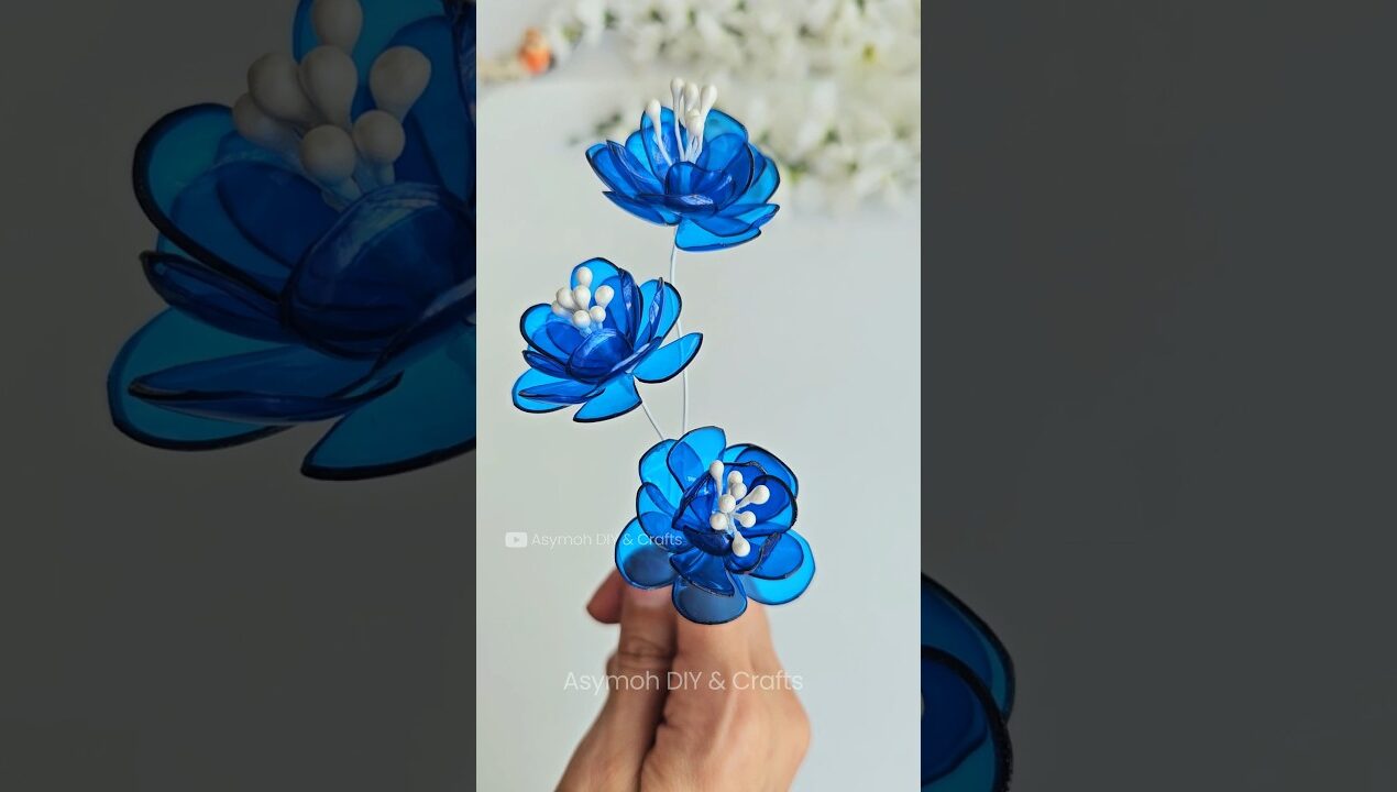 Best Out Of Waste Plastic Bottle Flower / Plastic Bottle Craft Idea #diy #craft #upcycling #handmade