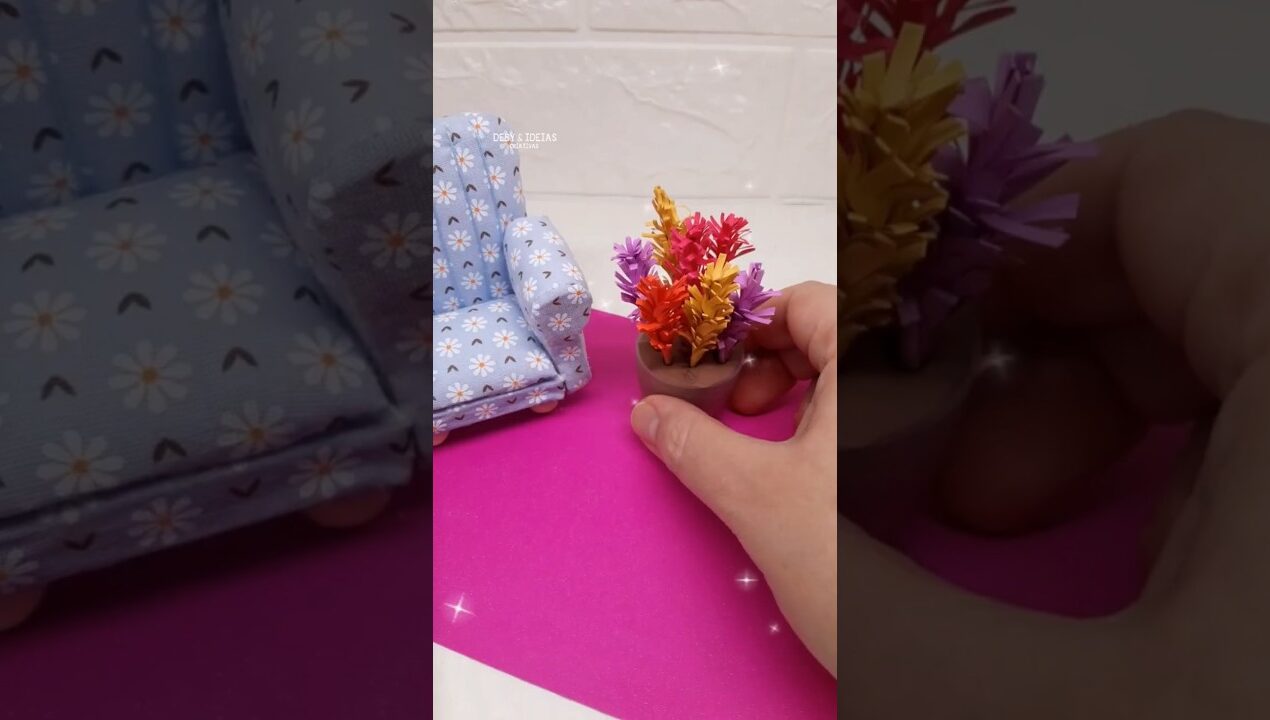 DIY Como fazer uma miniatura FOFINHA de Papel | Paper Flowers  | Craft Ideas #paper #criativo #diy