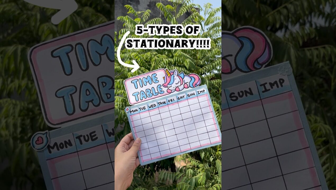 🌸5 Types of Handmade Stationary Ideas you can make when bored #shortvideo #shorts #@meowart15