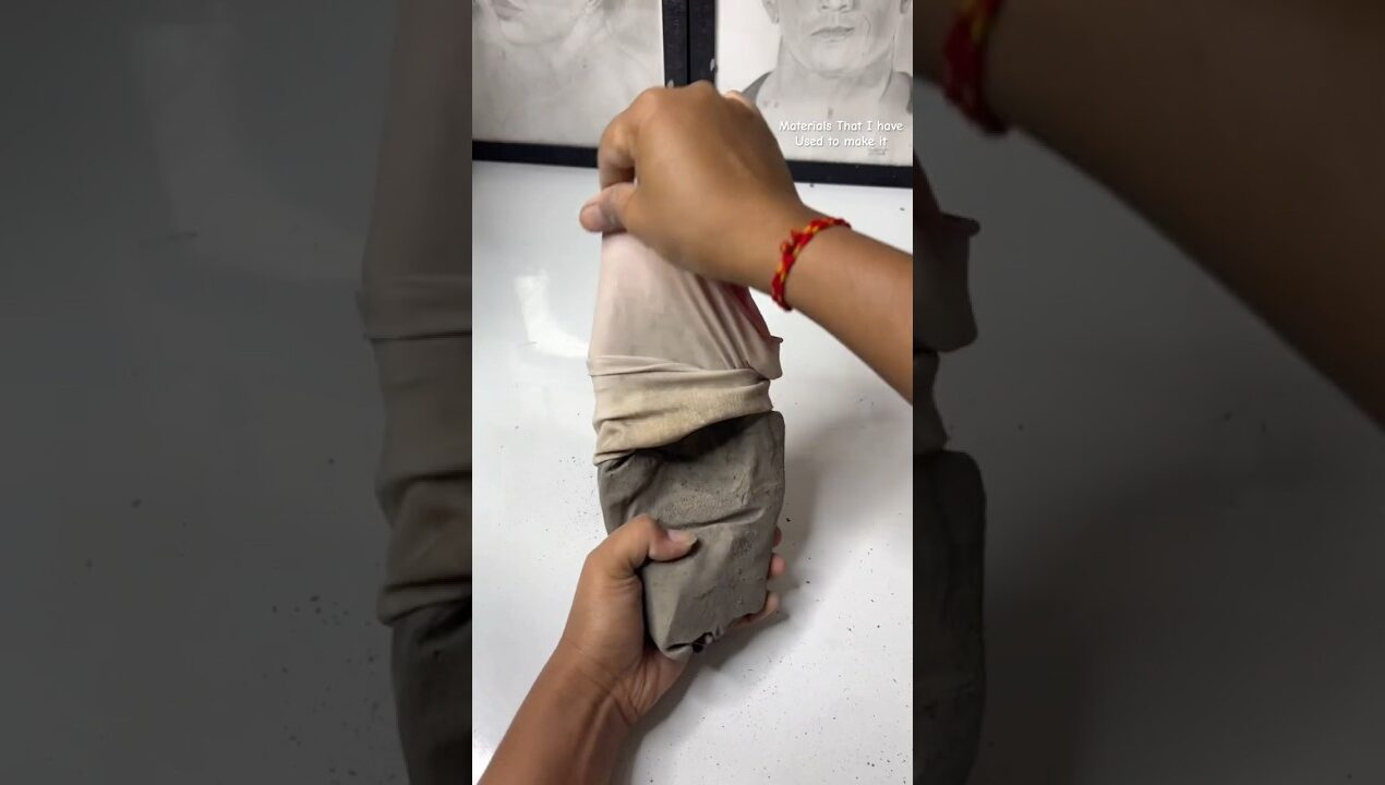 Cement ke Hand Piece kaise Banaen ✨🐾 #shorts #diy #crafts #art #painting #howto #homedecor #viral
